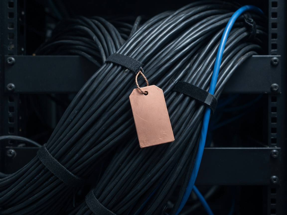 Network cables with a copper tag
